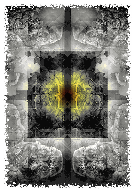 Gray Heart - an art work by T Newfields