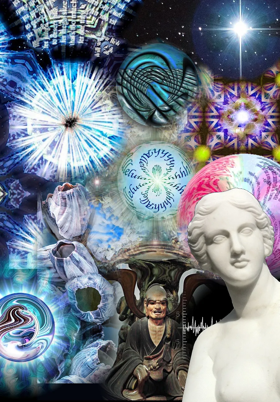 Coded Selves - an art work & poem by T Newfields