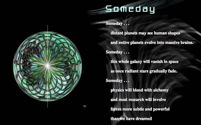 Someday - a graphic poem by T Newfields