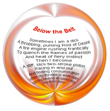 Below the Belt - a pictoral poem by T Newfields