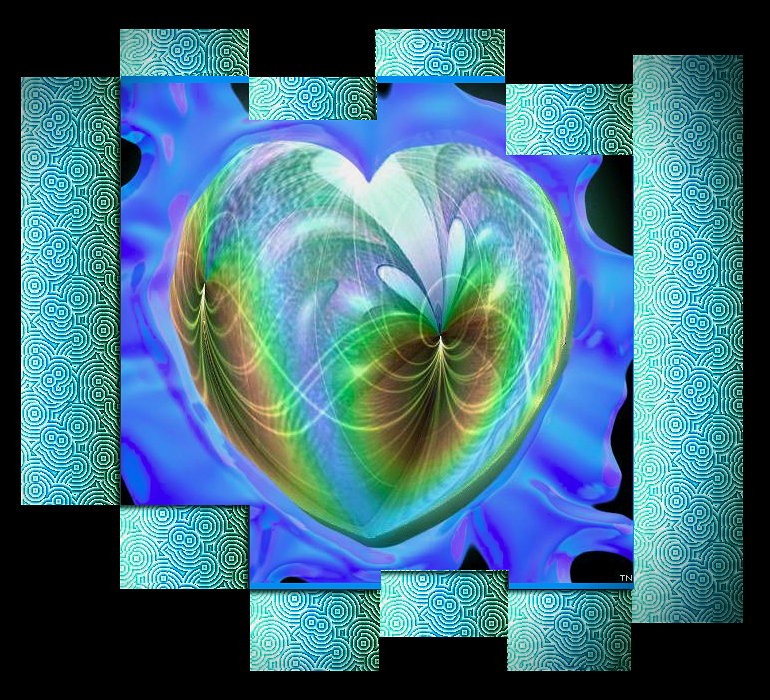 Opal Heart - an art work by T Newfields