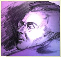 Father Sleeping - a drawing by Jean Price Norman [The T Newfields Collection]