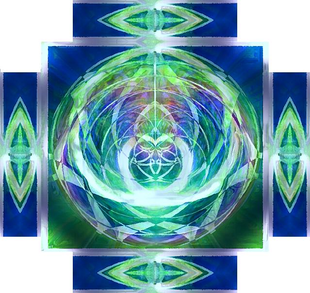 Heart Geometries  an art work  by T Newfields