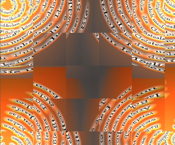 
	Bücher können als Schlachtrüstung für veralteter Glaubens -
	oder Durchdringenshells für neue Ideologien dienen.

	Sie können zukünftige Möglichkeiten aufdecken
	oder den Anblick vieler Sachen undeutlich machen.

	Bücher können die Planierraupen werden, welche die Geisteslandschaften 
	oder festen Kleber verstärken vorhandene Geistesform umwandeln.

	Sie können das Armkreuzweb werden, das unvereinbare Ideen
	oder scharfe Schereausschnittgedanken durch Furcht anschließt.

	Bücher lassen fast grenzenlose Möglichkeiten -
	diese Seiten öffnen, um mehr zu entdecken: lesen Sie und sehen Sie.