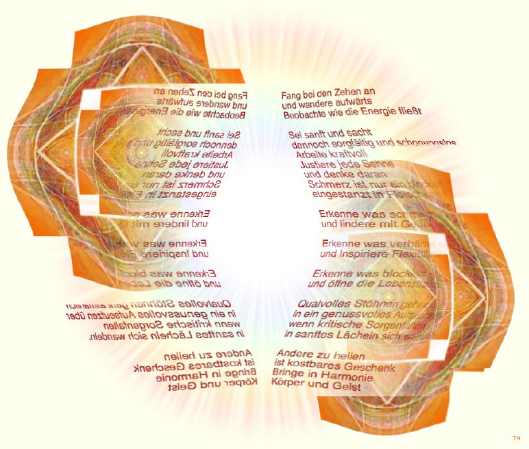 Thaimassage - ein Kunstwerk und Gedicht von T Newfields (Übersetzung Roland Weber)