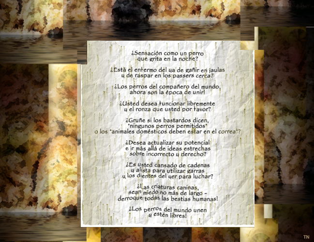 Manifiesto del Perro - un arte de T Newfields