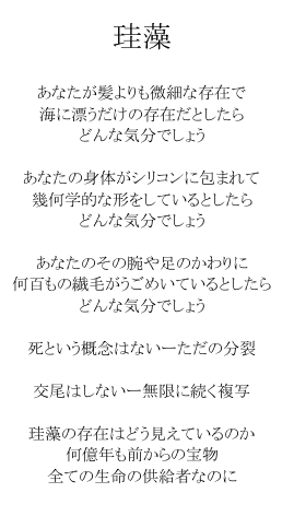 「軽装」T ニューフィールーズよりの詩と絵 (訳：吉田典子)