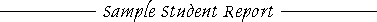 Sample Student Paper