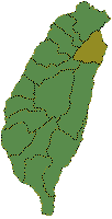Map of Ilan County, Taiwan