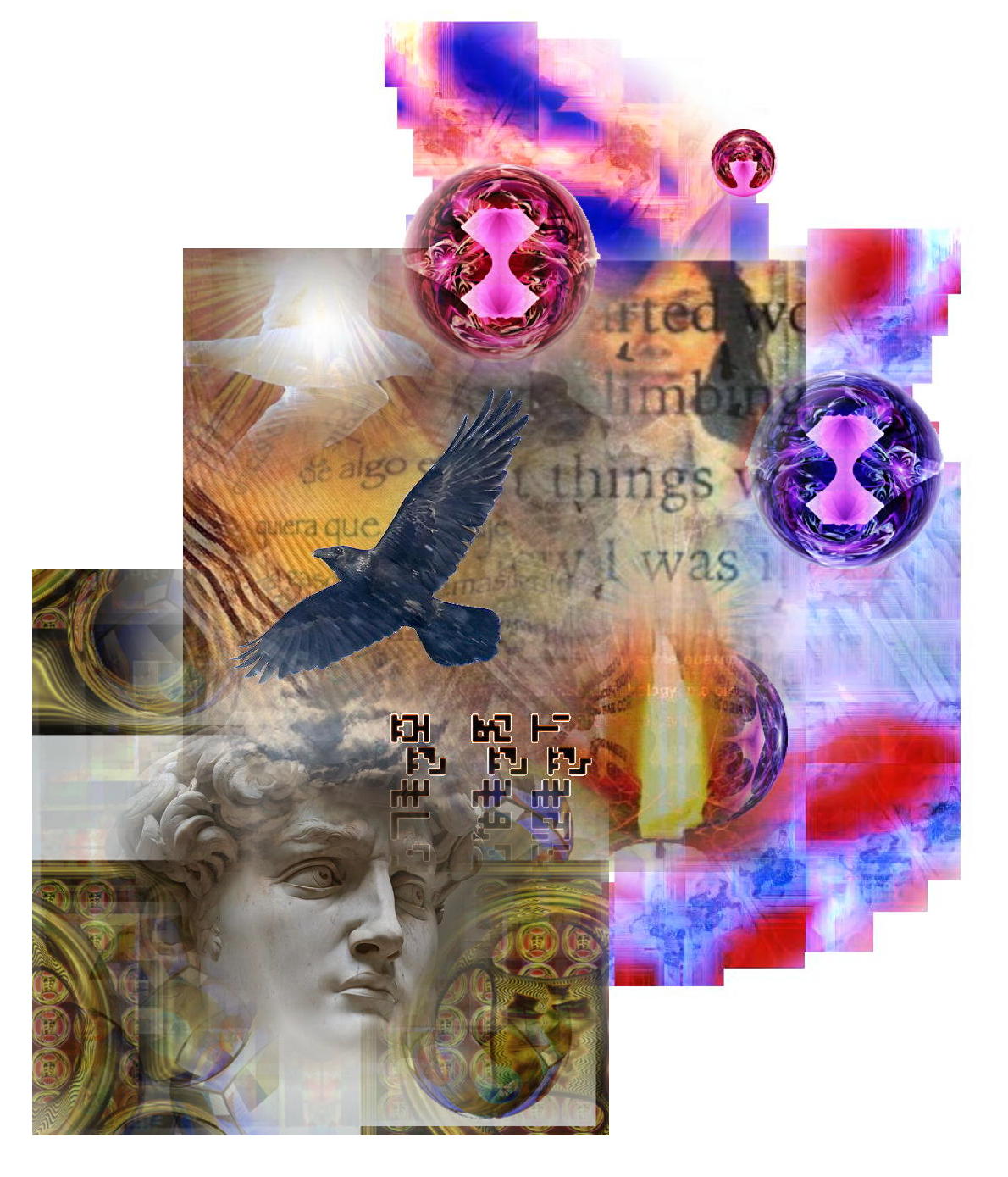 Xiàng Mǐkāilǎngjīluó zhìjìng - Une Ïuvre d'art et de poŽsie par T Newfields