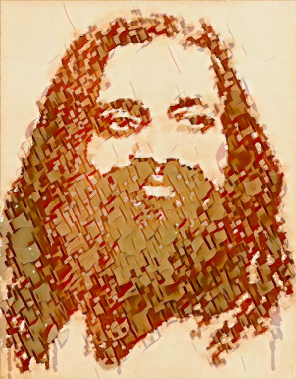 Mǎhè xī·mǎ hè shén·yújiā - Chātú yóu Huáng Yuèwǔ [Maharishi Mahesh Yogi - a graphic manipulation by T Newfields]