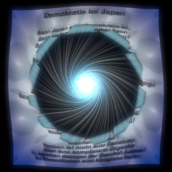 Demokratie in Japan - ein graphisches Gedicht von T Newfields