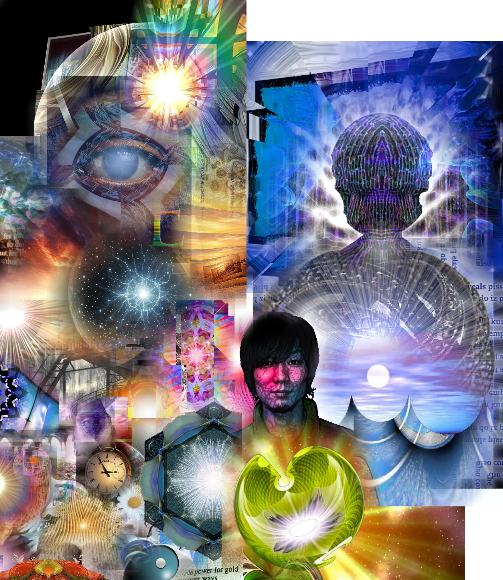 INFO-SUPREMACY - Chātú yóu Huáng Yuèwǔ [The Sands of Time - an art work by T Newfields]